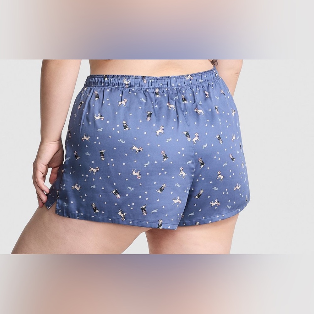 PINK Victoria's Secret Dog Print Boxy Pajama Shorts- NWT